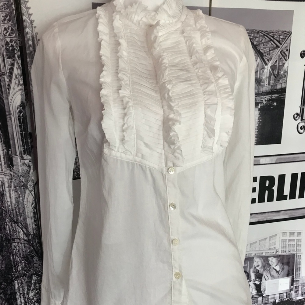 J. Crew White Blouse